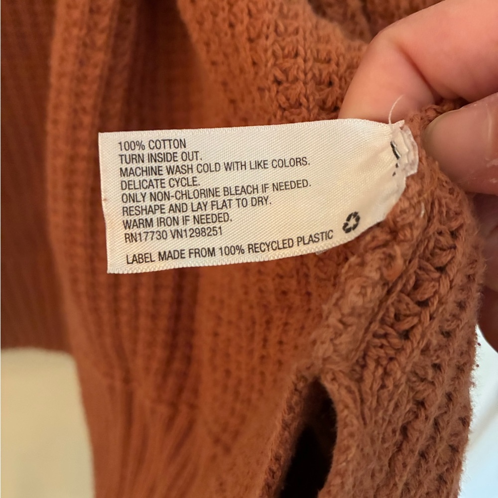 Universal Thread Rust Open-Front Cardigan - Picture 3 of 4